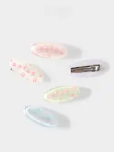 ヘアクリップ 前髪留め キ ッズ ガールズ 髪に優しい 傷みにくい 前髪 すっきり