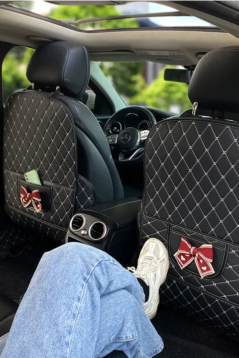 子供用 車内シートバックプロテクター【汚れ防止・後部座席用・防踢】