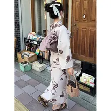 伝統的な和服 浴衣【女性用・二部式・ポリエステル・花火大会向け】（セットアップ対応）
