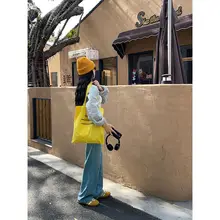 春夏用 ゆったりした薄色デニムパンツ【ハイウエスト・ストレート・ワイドレッグ・ロング】