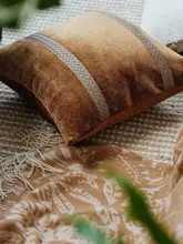 モダンデザインのカフェブラウンクッション【四角形・ソファ用・抱き枕】