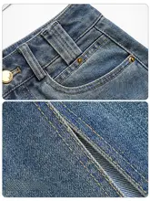 レトロブルー ハイウエストデニムスカート【ミディ丈・バックスリット・Aライン】