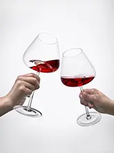水滴デザインの高級感あるワインカップギフトボックス（セットアップ対応）