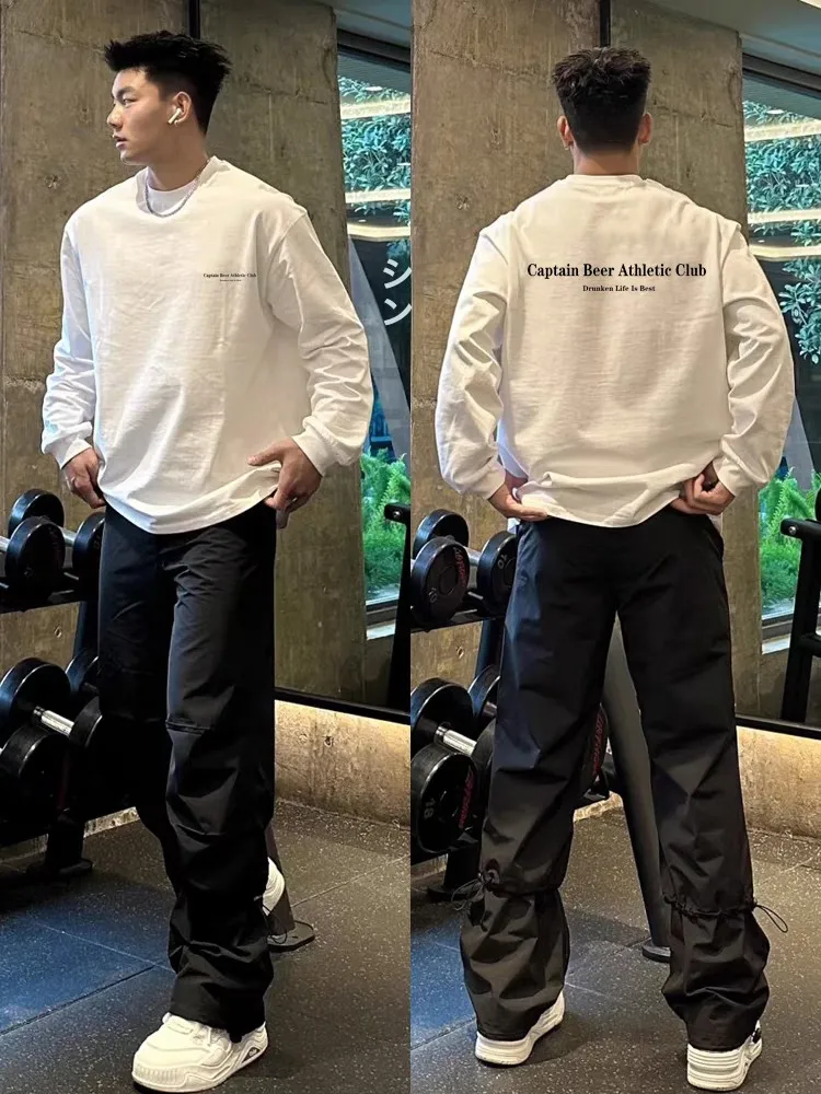 メンズトレーナーの着こなし術：コットン100%長袖Tシャツの実用性とシーン別活用法