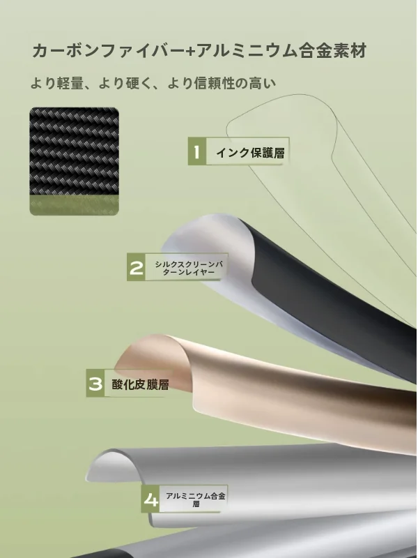 軽量カーボンファイバー製 登山杖【折りたたみ式・アウトドア用】