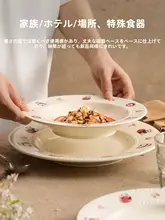 可愛いパンダデザインの陶製皿【家庭用・円形・西洋料理用】