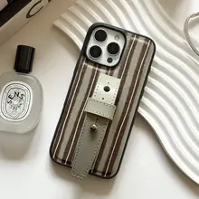 高級レザー製腕帯付き携帯電話ケース【クラシックナパレザー・iPhone対応】