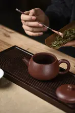 手作り 銀装飾の紫銅製茶匙【コーヒー・茶道用・シンプルデザイン】