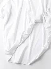 100%コットン 白色短袖Tシャツ【シンプルデザイン・カジュアルスタイル】