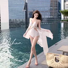 美しいデザインの女性用ワンピース水着【スタイリッシュ・サポート付き・体型カバー】