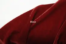 極上の柔らかさ！錆びた赤のシルクとポリエステル混合のベルベット生地【チーパオ・漢服用】
