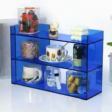 アクリル製デスク収納スタンド【マルチ用途・カラフル・北欧スタイル】（セットアップ対応）