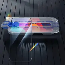 BLUEO 強化ガラスフィルム iPhone 16 Pro Max 用 覗き見防止 指紋防止 耐衝撃 防塵 高透明 フルカバー 簡単貼り付け