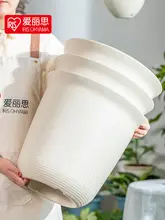 加厚プラスチック製植木鉢【深型・グリーンロート・ラン・観葉植物用・陶器風】