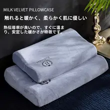 冬用 牛乳フランネル枕カバー 2個セット【コーラルフリース・40x60cm・ラテックスピロー対応】