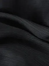 黒色シルク混緩やかシャツ【夏用・桑蚕絲・ルーズフィット】