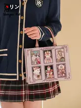 本革デザインのダイヤモンド付きトートバッグ【可愛い猫モチーフ・秋冬用・ショルダーバッグ】