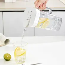 高温に耐える食品級プラスチック製冷水ポット【大容量・密閉タイプ・冷蔵庫対応】