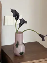 花瓶 ガ  ラス クリア ヴィンテージ 上品 リビング テーブル インテリア 生け花 家庭用