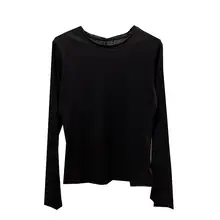 秋季用 プレーンカラー マルチウェア 長袖 Tシャツ【柔らかいフランネル・ラウンドネック】