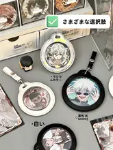 二次元キャラクター用丸型バッジ収納ホルダー【展示用・クリアケース付き】