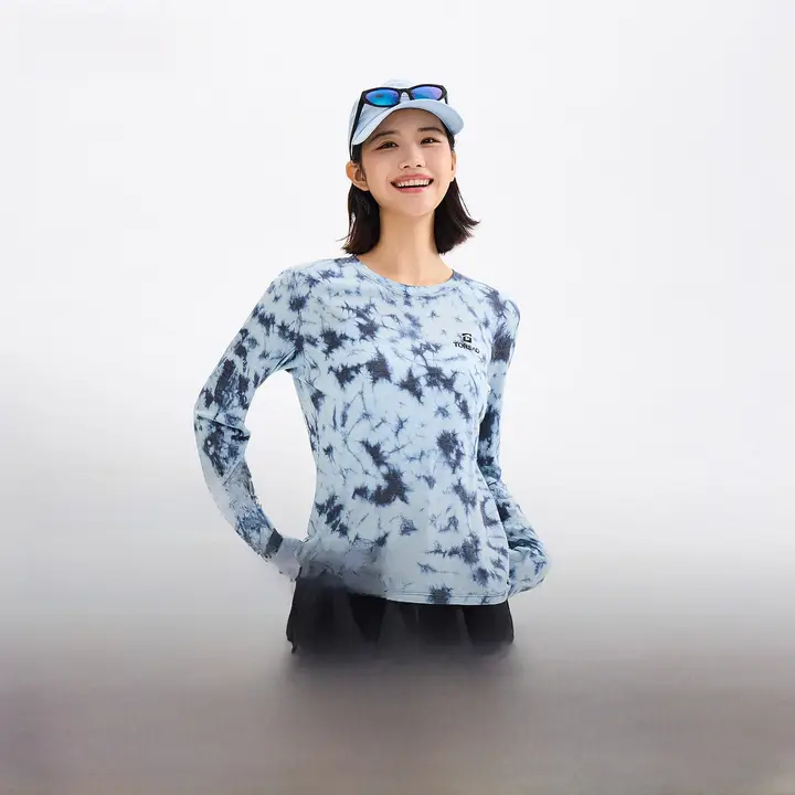 Toread 極上の柔らかさのメリノウール長袖Tシャツ【吸湿速乾・アウトドア用・女性用・グラデーションデザイン】