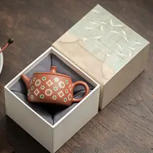 陶製紫砂茶器セット【湯呑み・贈答用ギフトボックス付き】（セットアップ対応）