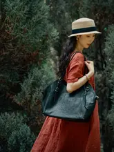 エコレザー使用のトートバッグ【ワビサビスタイル・大容量・肩掛け】