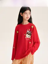 Tシャツ キッズ ガールズ 綿 長袖 ルームウェア 秋「BarryBanny」