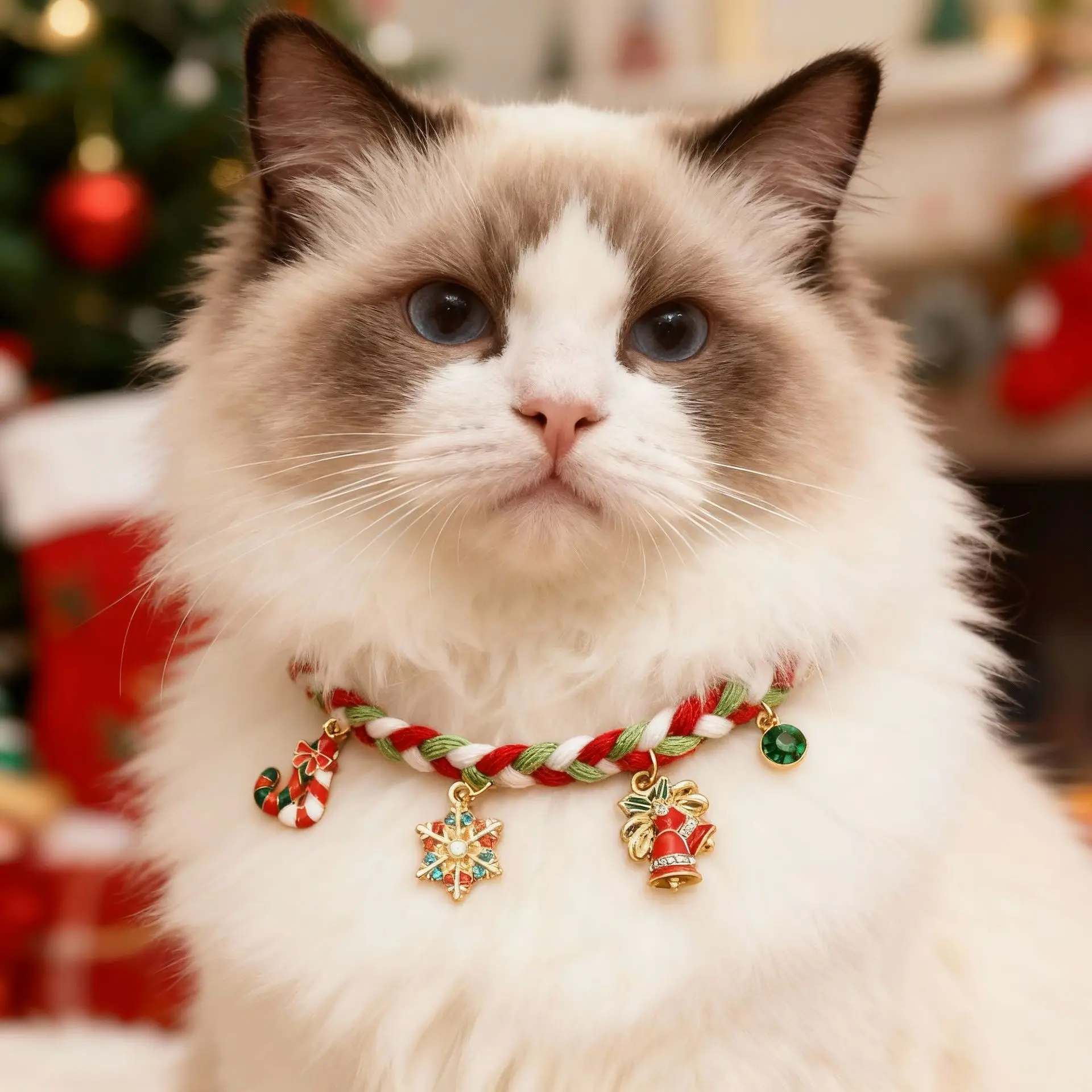 クリスマスカートゥーンデザインのペット用カラーは、どんなシーンで活用できるのか