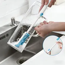 長柄カップ洗浄ブラシ【フラットデザイン・隅まで洗える】