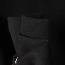 冬用刺繍入りフード付きドレス【カラーコンビネーション・ドローストリングデザイン・極上の柔らかさ】（セットアップ対応）