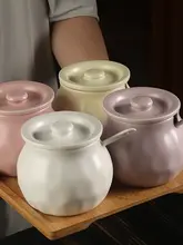 陶器製 塩入れ【ふた付き・キッチン用・調味料入れ】（セットアップ対応）