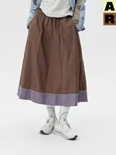 コントラストカラーのUVカット半身スカート【アウトドア用・春夏シーズン】（セットアップ対応）