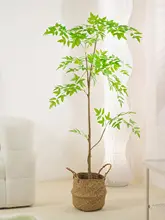 大型リビング用フロアスタンド 南天竹 バイオミミックプラント グリーン植物 北欧スタイル
