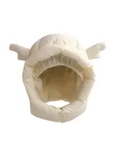 秋冬用可愛い鹿角付きフリース帽子【耳あて付き・防寒・軽量】