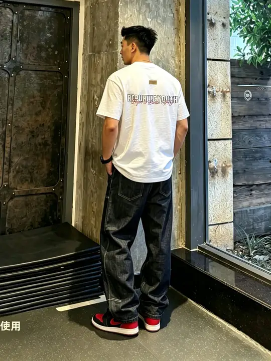 ストリートスタイル メンズ 半袖Tシャツ【コットン100％・スタイリッシュデザイン・夏用】