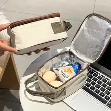 アルミ箔製の保温手提げバッグ【ミニサイズ・野外用・学生・お弁当にも便利】