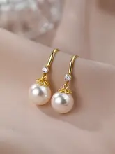 純銀製 パールピアス【ラグジュアリー感・女性用】