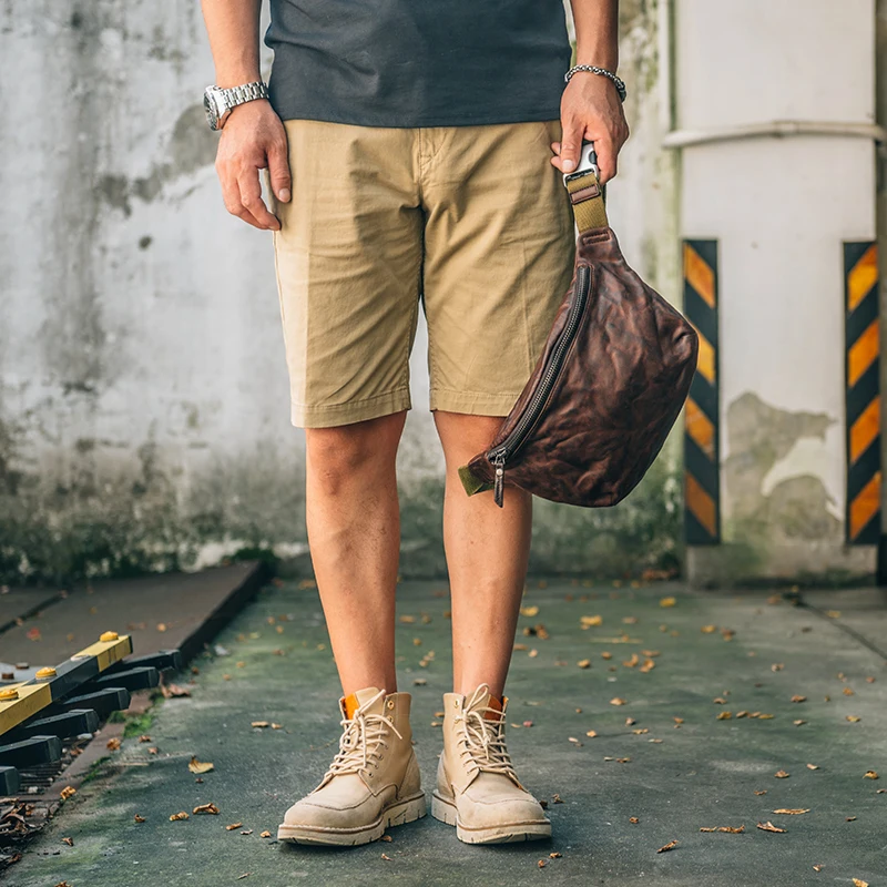 20代の男性にぴったりなメンズバッグのプレゼントは、この「本革ウエストポーチ」がベスト？