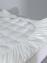 高品質の白鹅绒製 マットレス保護カバー【防水・コットン】