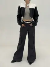 抗しわ機能付きカジュアルカーキ色ワイドコットンパンツ【レディース・フレアデザイン・梨形体型対応】