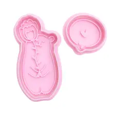 可愛い花デザインのクッキー型【大胆なデザイン・押し型式】