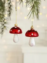 クリスマス装飾手描きプラスチック電 plating 吊り飾り【赤いサンタクロースと雪だるま・クリスマスツリー用】