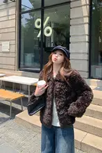 短丈ラフスタイルの皮毛一体アウター【冬用・厚手・ゆったりフィット】