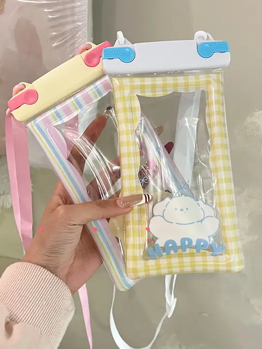 スマホ防水ケース タッチパネル対応 水中撮影 密閉 首掛け かわいい 水泳 プール 潜水 アウトドア