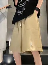 夏用工装ショートパンツ【薄手・カジュアル・ゆったり・ストレートシルエット】