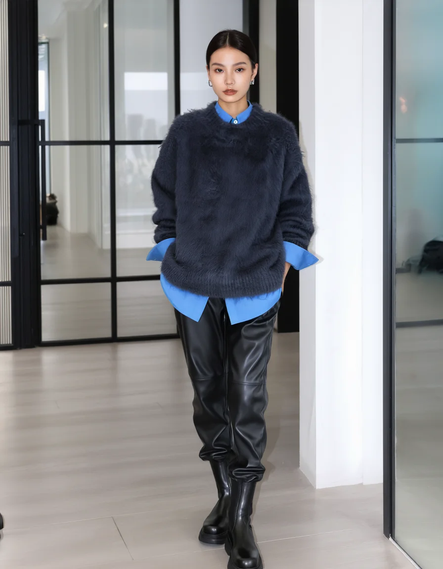 大人可愛い服 50代コーデ | ハイネックニットで実現する温かみとバランスの秘訣