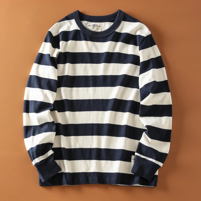 マリンシャツ 男性：幅広ストライプ長袖Tシャツの基本使い方と実用性