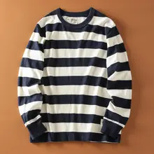 マリンシャツ 男性 用途 基本的な 素材 コットン 幅広ストライプ 長袖 Tシャツ